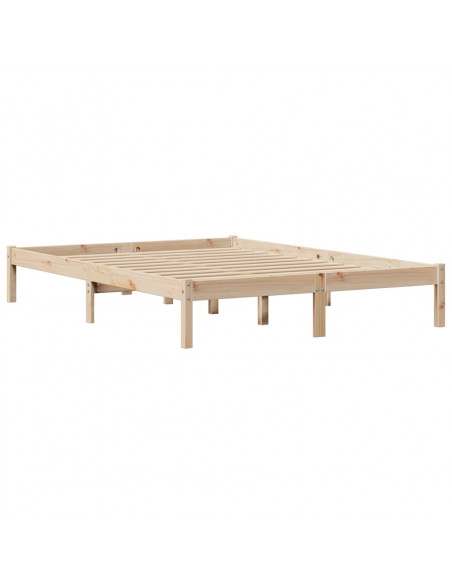 Letto senza Materasso 140x200 cm in Legno Massello di Pino