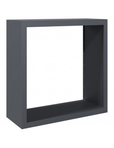 Rastrelliera per Legna da Ardere Antracite 100x40x100cm Acciaio 2