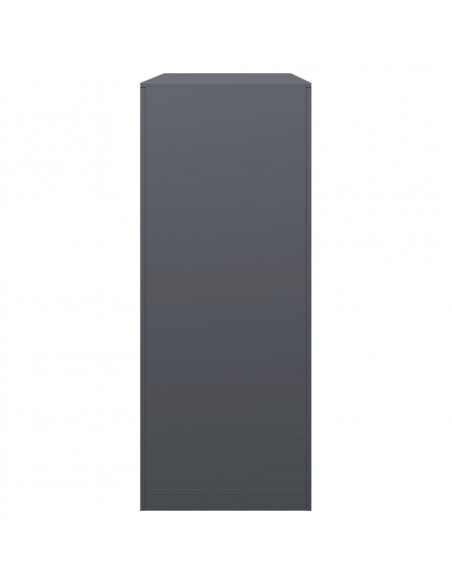 Rastrelliera per Legna da Ardere Antracite 100x40x100cm Acciaio