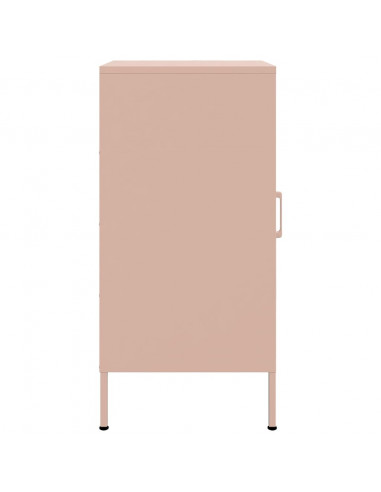 Credenze 2pz Rosa 36x39x79 cm in Acciaio Laminato a Freddo