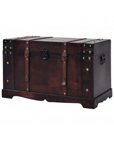 Baule del Tesoro Vintage in Legno 66x38x40 cm 2