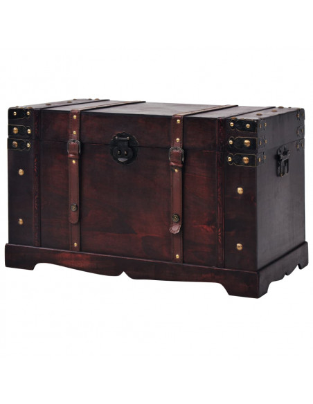 Baule del Tesoro Vintage in Legno 66x38x40 cm