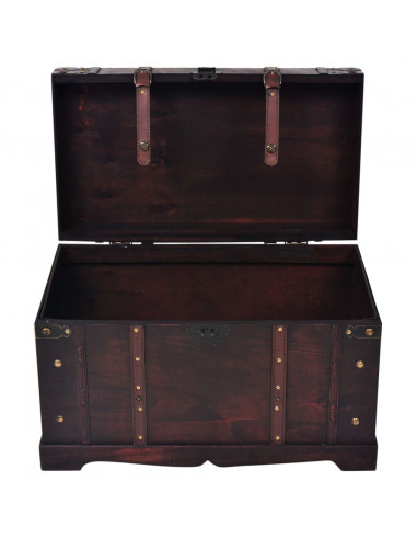 Baule del Tesoro Vintage in Legno 66x38x40 cm