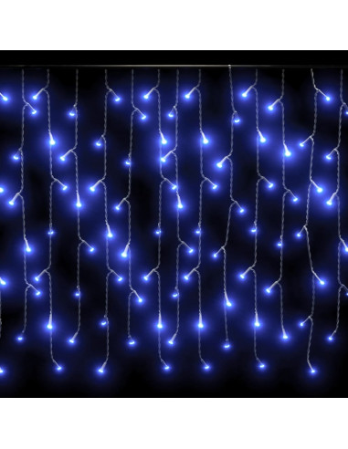 Luci a Ghiaccioli a LED 10 m 400 LED Blu 8 Funzioni