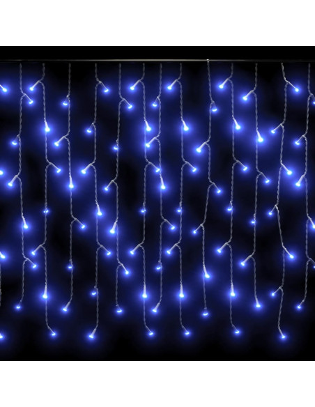 Luci a Ghiaccioli a LED 10 m 400 LED Blu 8 Funzioni