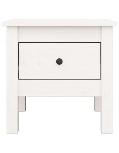 Tavolini 2 pz Bianchi 40x40x39 cm Legno Massello di Pino