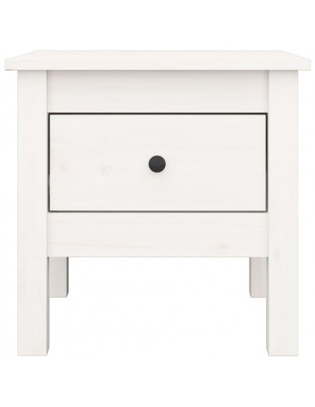 Tavolini 2 pz Bianchi 40x40x39 cm Legno Massello di Pino
