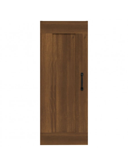 Armadietto a Muro Rovere Marrone 35x34x90 cm Legno Multistrato