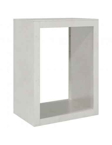 Rastrelliera per Legna da Ardere 60x40x80 cm in Acciaio Inox