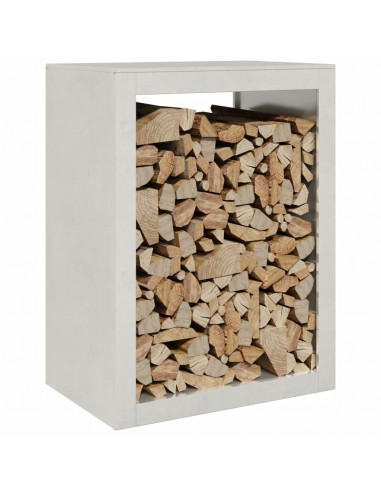 Rastrelliera per Legna da Ardere 60x40x80 cm in Acciaio Inox