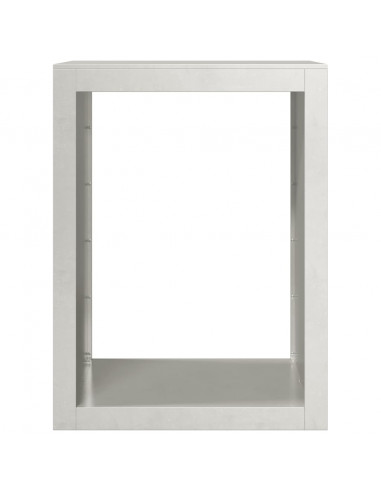 Rastrelliera per Legna da Ardere 60x40x80 cm in Acciaio Inox