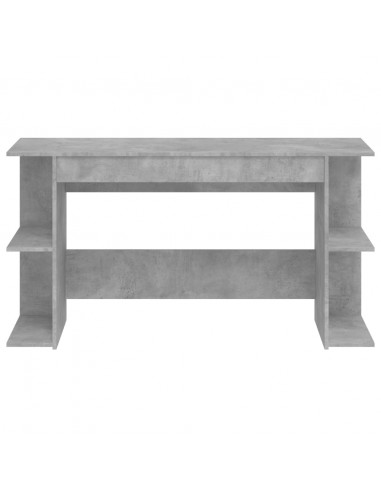 Scrivania Grigio Cemento 140x50x75 cm in Legno Multistrato