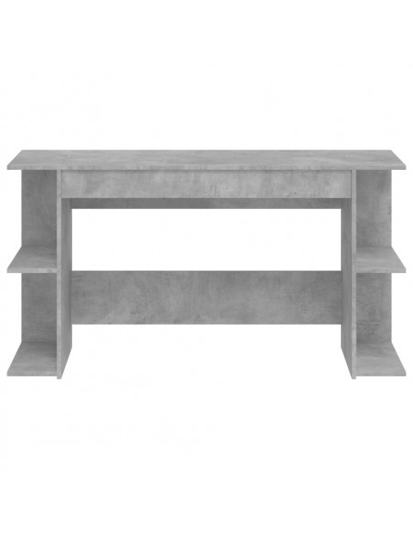 Scrivania Grigio Cemento 140x50x75 cm in Legno Multistrato