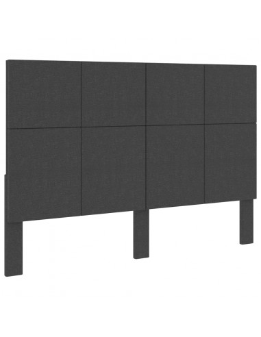 Testiera Letto Grigio Scuro in Tessuto 160x200 cm