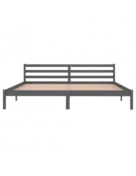 Giroletto in Legno Massello di Pino 200x200 cm Grigio