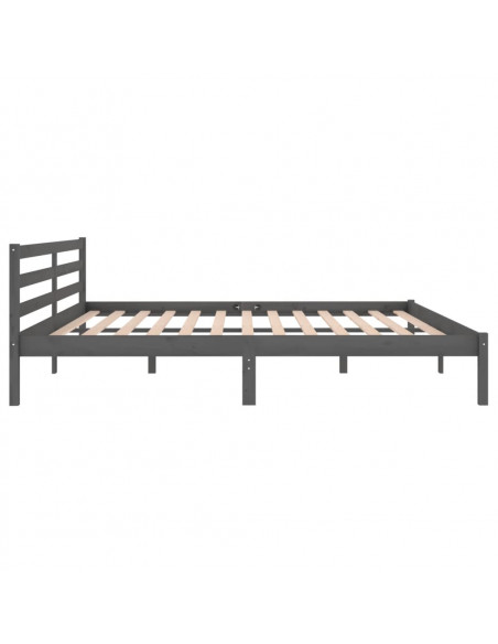 Giroletto in Legno Massello di Pino 200x200 cm Grigio