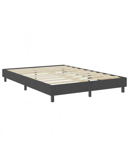 Letto a Molle Grigio in Tessuto 180x200 cm