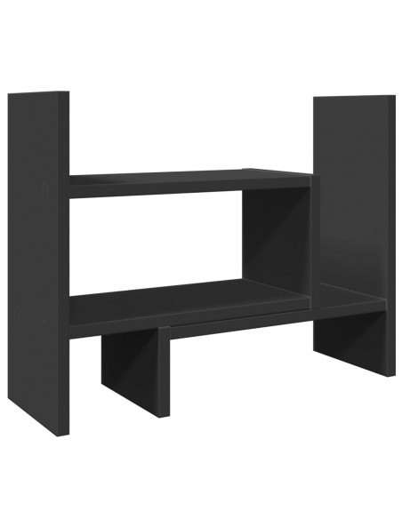 Organizer da Scrivania Nero 38,5x17x39 cm in Legno Multistrato