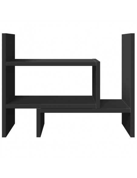 Organizer da Scrivania Nero 38,5x17x39 cm in Legno Multistrato