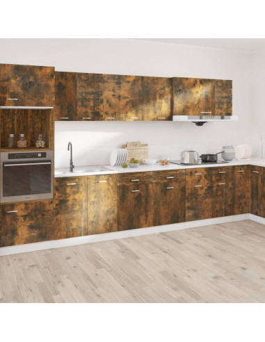 Mobile con Cassetto Rovere Fumo 50x46x81,5 cm Legno Multistrato