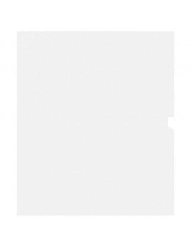 Mobile con Lavabo Integrato Bianco in Legno Multistrato