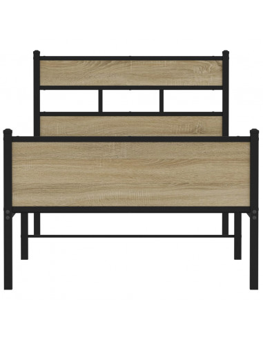 Giroletto senza Materasso Rovere Sonoma 100x200cm in Truciolato