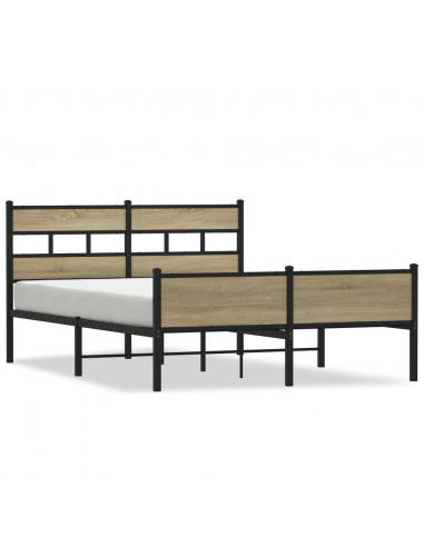 Giroletto senza Materasso Rovere Sonoma 137x190cm in Truciolato