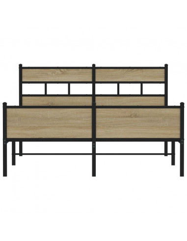 Giroletto senza Materasso Rovere Sonoma 137x190cm in Truciolato