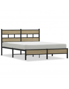 Giroletto senza Materasso Rovere Sonoma 137x190cm in Truciolato 2