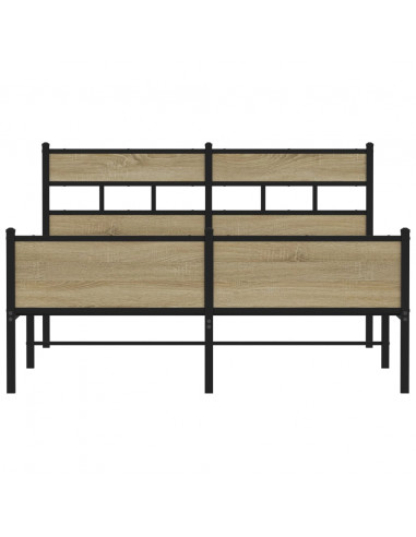 Giroletto senza Materasso Rovere Sonoma 140x200cm in Truciolato