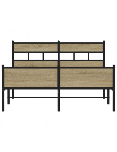 Giroletto senza Materasso Rovere Sonoma 140x200cm in Truciolato