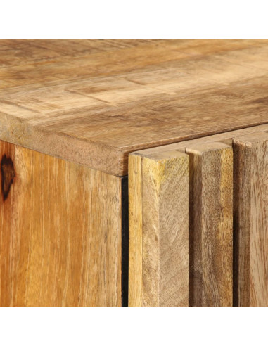 Credenza 60x34x100 cm in Legno Massello di Mango Grezzo