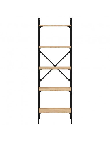Libreria Rovere Sonoma 5 Ripiani 56x31,5x174 cm Multistrato