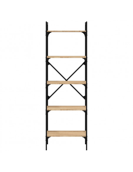 Libreria Rovere Sonoma 5 Ripiani 56x31,5x174 cm Multistrato