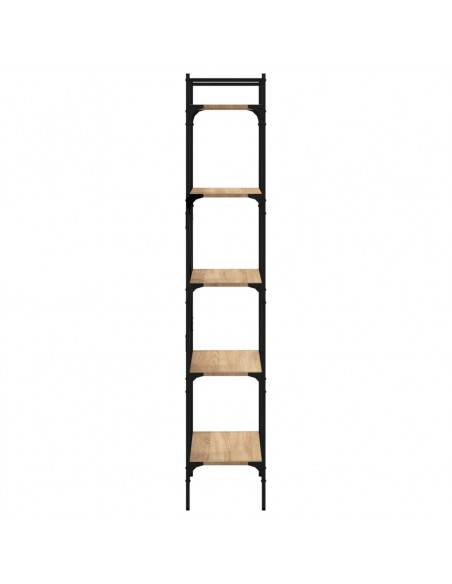 Libreria Rovere Sonoma 5 Ripiani 56x31,5x174 cm Multistrato