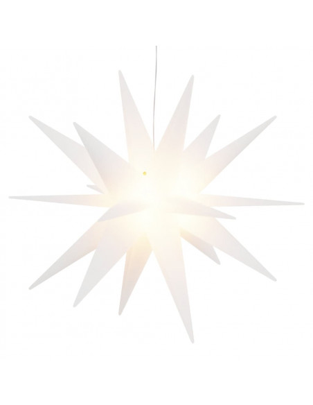 Luci di Natale con LED 3 pz Pieghevoli Bianche 57 cm