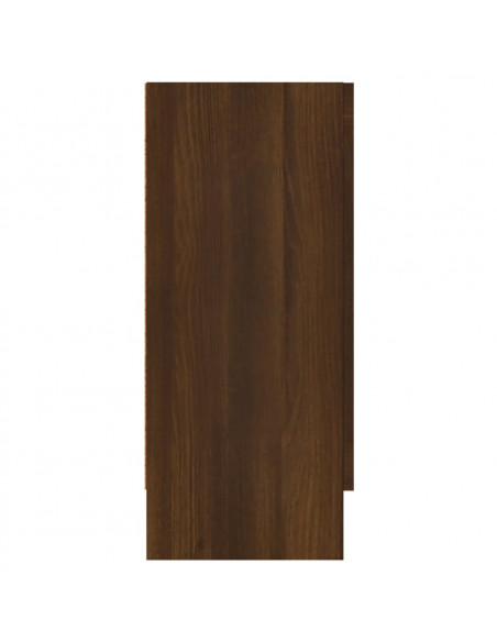 Credenza Rovere Marrone 120x30,5x70 cm in Legno Multistrato
