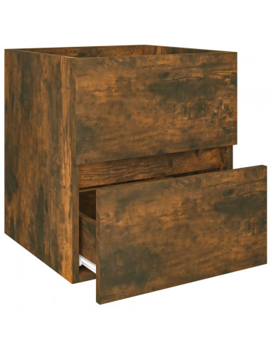 Mobile Lavabo Rovere Fumo 41x38,5x45 cm in Legno Multistrato