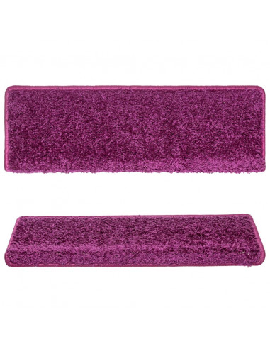 Tappetini per Scale 15 pz 65x21x4 cm Viola