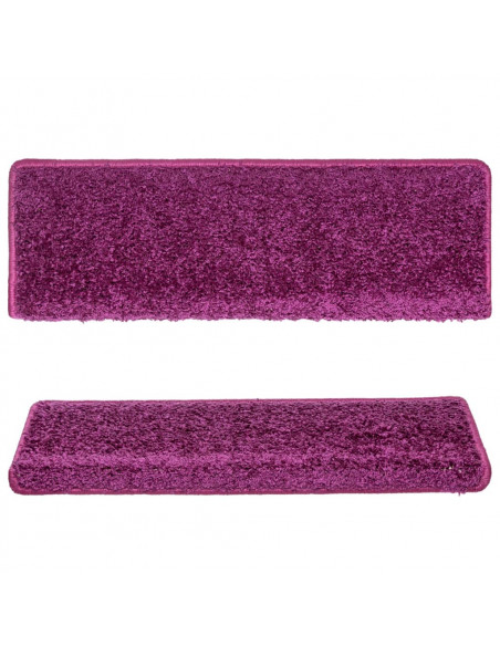 Tappetini per Scale 15 pz 65x21x4 cm Viola