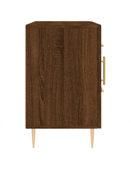 Credenza Rovere Marrone 100x36x60 cm in Legno Multistrato