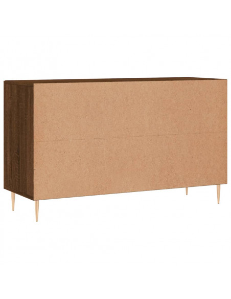 Credenza Rovere Marrone 100x36x60 cm in Legno Multistrato