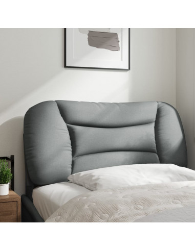 Cuscino Testiera Grigio Chiaro 90 cm in Tessuto