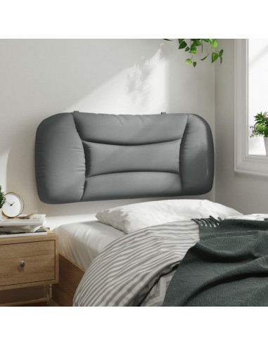 Cuscino Testiera Grigio Chiaro 90 cm in Tessuto