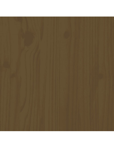 Testiera per Letto Miele 206x4x100 cm in Legno Massello di Pino