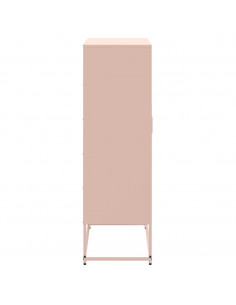 Credenza Rosa 68,5x38,5x123,5 in Acciaio 2