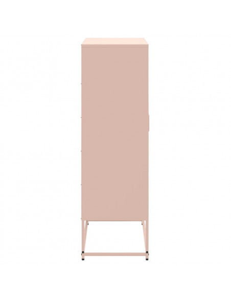 Credenza Rosa 68,5x38,5x123,5 in Acciaio
