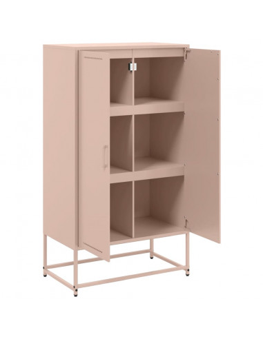 Credenza Rosa 68,5x38,5x123,5 in Acciaio