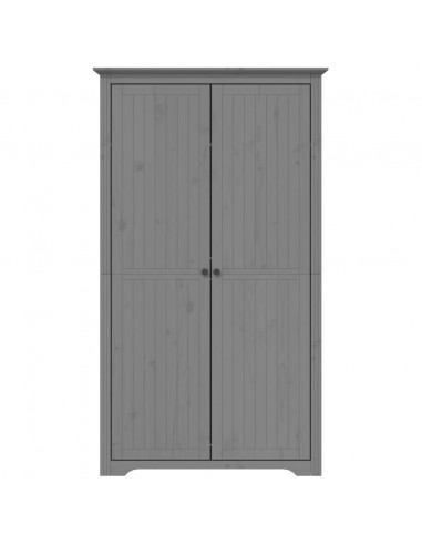 Armadio BODO 99x53,5x173 cm in Legno Massello di Pino Grigio