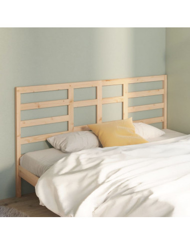 Testiera per Letto 206x4x104 cm in Legno Massello di Pino